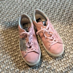 Golden goose pink and silver Hi Star